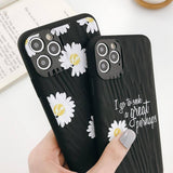 Soft Sand Textured Daisy Floral Pattern | Quote Phone Case For iPhone 11 Pro Max X XR Xs Max 6 6s 7 8 Pluscases - Kalsord