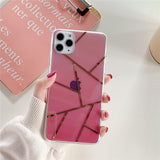 Geometric Electroplate Clear Gradient Phone Case/Cover For iPhone 11 Pro Max X XS XR Xs Max 7 8 Pluscases - Kalsord