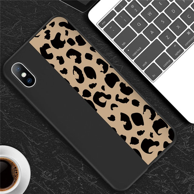 Fashion Leopard Print Phone Case Cover For iPhone XS Max XR X 8 7 6 6s plus 5 5s SECases - Kalsord