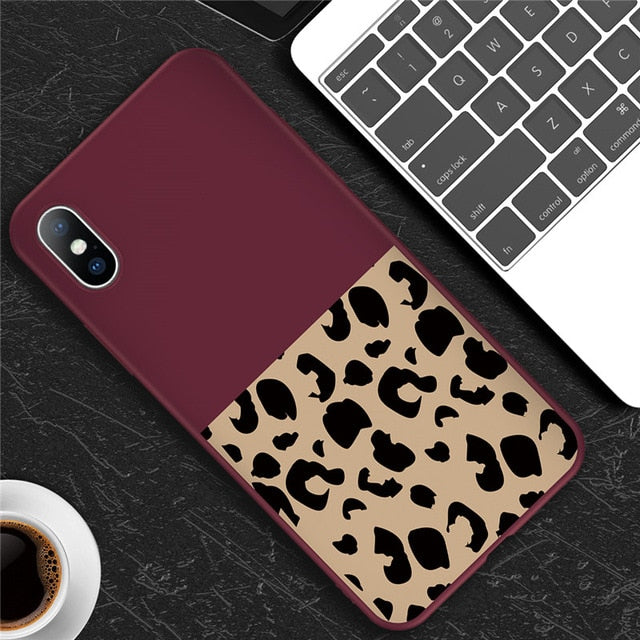 Fashion Leopard Print Phone Case Cover For iPhone XS Max XR X 8 7 6 6s plus 5 5s SECases - Kalsord