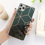 Geometric Clear/Transparent Gradient Phone Case/Cover For iPhone 11 Pro Max X XS XR Xs Max 7 8 Pluscases - Kalsord