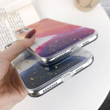Abstract Colorful Gradient Glitter/Golden Foil Phone Case/Cover For iPhone 11 Pro Max X XS XR Xs Max 6 6s 7 8 Pluscases - Kalsord