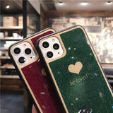 Shiny Glitter Bling Love Heart Phone Case For iPhone 11 Pro Max X XR Xs Max 6 6s 7 8 Pluscases - Kalsord