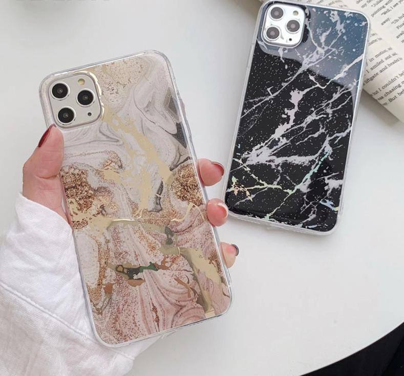Glitter Bling Marble Phone Case For iPhone 11 Pro Max X XR Xs Soft TPU Silicone Cases For iPhone 6 6s 7 8 Pluscases - Kalsord