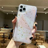 Geometric Marble Glitter Confetti/Foil Phone Case/Cover For iPhone 11 Pro Max X XS XR Xs Max 6 6s 7 8 Pluscases - Kalsord