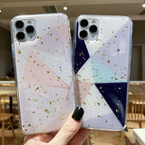 Geometric Marble Glitter Confetti/Foil Phone Case/Cover For iPhone 11 Pro Max X XS XR Xs Max 6 6s 7 8 Pluscases - Kalsord