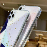 Geometric Marble Glitter Confetti/Foil Phone Case/Cover For iPhone 11 Pro Max X XS XR Xs Max 6 6s 7 8 Pluscases - Kalsord