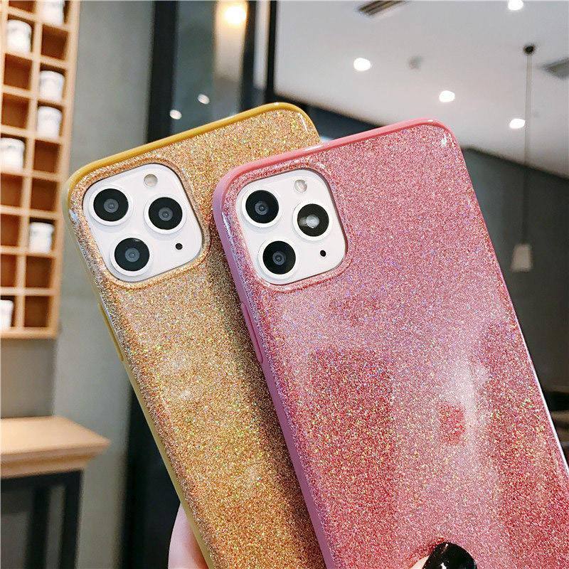 Ultra Thin Hard PC Glitter Bling Phone Case For iPhone 11 Pro Max X XS XR Xs Max iPhone 7 8 Pluscases - Kalsord