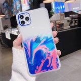 Abstract Watercolor Design Glitter Phone Case/Cover For iPhone 11 Pro Max X XR Xs Max 6 6s 7 8 Plus