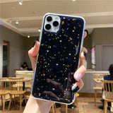 Golden Foil | Confetti Love Heart Phone Case/Cover For iPhone 11 Pro Max X XR Xs Max 6 6s 7 8 Pluscases - Kalsord