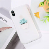Green Potted Plant | Leaf Phone Case For iPhone X XS Max XR 6 7 6S 8 PlusCases - Kalsord