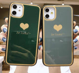 Love Heart Glass Phone Case For iPhone 11 Pro Max X XR Xs Max 6 6s 7 8 Pluscases - Kalsord