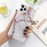 Soft Marble Stone Pattern Phone Case/Cover For iPhone 7 8 Plus 11 Pro Max X XR Xs Max 6 6s Pluscases - Kalsord