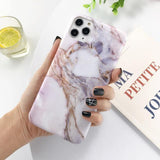 Soft Marble Stone Pattern Phone Case/Cover For iPhone 7 8 Plus 11 Pro Max X XR Xs Max 6 6s Pluscases - Kalsord