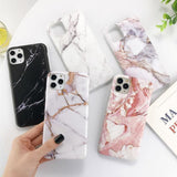 Soft Marble Stone Pattern Phone Case/Cover For iPhone 7 8 Plus 11 Pro Max X XR Xs Max 6 6s Pluscases - Kalsord