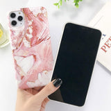 Soft Marble Stone Pattern Phone Case/Cover For iPhone 7 8 Plus 11 Pro Max X XR Xs Max 6 6s Pluscases - Kalsord