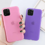 Matte Soft Silicone Phone Case For iPhone 11 Pro Max X XR Xs Max 6 6s 7 8 Plus