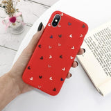 Candy Colored Hearts | Love | Flower Phone Case For iPhone 11 Pro Max X XS XR Xs Max 6 6s 7 8 Plus- Red, Pink, Yellowcases - Kalsord