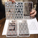 Triangular Glittering Geometric Pattern Phone Case/Cover For iPhone 7 8 Plus 11 Pro Max X XR Xs Maxcases - Kalsord
