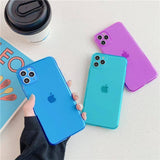 Neon/Fluorescent Candy Colored Phone Case For iPhone SE 2020 11 Pro Max 7 8 Plus X XR Xs Max
