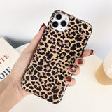 Leopard Print Pattern Phone Case For iPhone 11 Pro Max XS XR XS Max TPU Silicone Phone Cover For iPhone 7 8 6 6s Pluscases - Kalsord