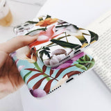 3D Colorful Retro Flower | Leaf | Nature Silicone Phone Case For iPhone 11 Pro Max X XR Xs Max 6 6s 7 8 Pluscases - Kalsord