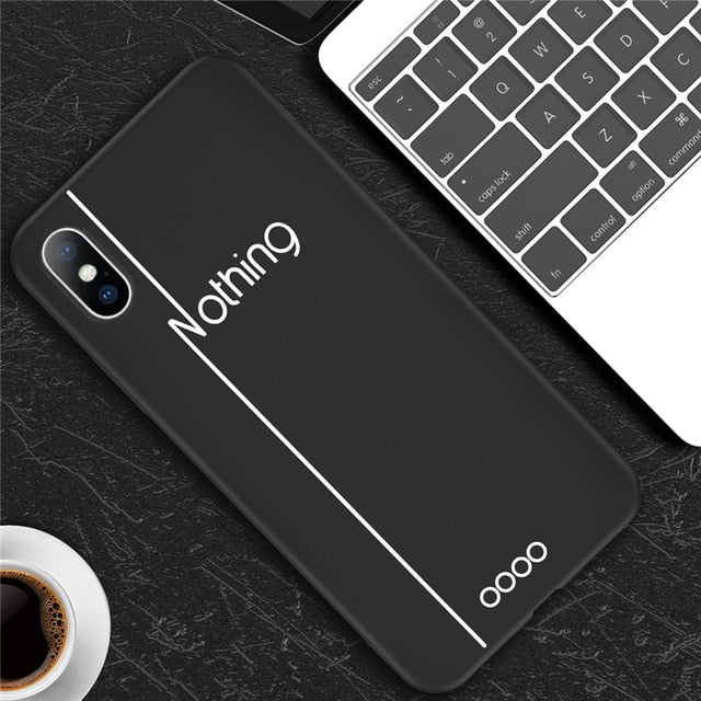 Feather | Simple Letter Phone Case For iPhone X 6 S 7 8 Plus 5 5s SE XS Max XRCases - Kalsord
