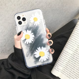 Transparent Soft Daisy Graffiti Phone Case/Cover For iPhone 11 Pro Max X XR Xs Max 7 8 Pluscases - Kalsord