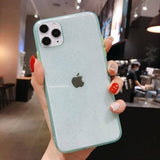 Transparent Glittering Phone Case For iPhone X XS XR Xs Max 11 Pro Max 7 8 Plus