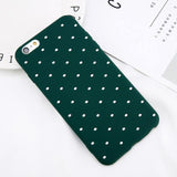 Simple Polka Dot Phone Case For iPhone 6 6s Plus XS Max XR X 8 7 Plus 5 S SECases - Kalsord
