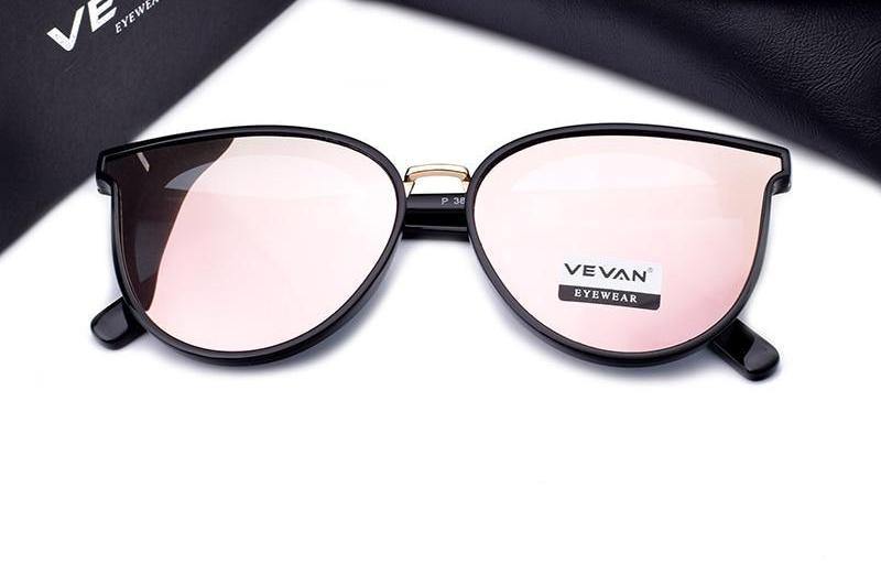 Women's Cat Eye Polarized Mirror Sunglassessunglasses - Kalsord