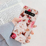 Vintage Flower & Leaf Phone Case For Samsung Galaxy A50 A40 A70 S10e S10 Plus S8 S9 Pluscases - Kalsord