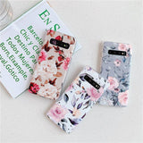 Vintage Flower & Leaf Phone Case For Samsung Galaxy A50 A40 A70 S10e S10 Plus S8 S9 Pluscases - Kalsord