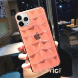 Luxury Transparent | Colored Diamond Soft Silicone/ Tpu Phone Case For iPhone 11 6 6s 7 8 Plus X Xs XR Xs Maxcases - Kalsord