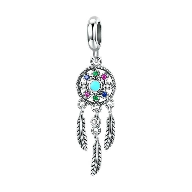 Women's Genuine 925 Sterling Silver Elegant Bohemian Pendant | Bracelet & Necklace Attachment | Jewelry - Kalsord