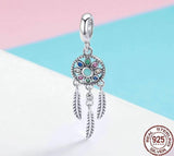 Women's Genuine 925 Sterling Silver Elegant Bohemian Pendant | Bracelet & Necklace Attachment | Jewelry - Kalsord
