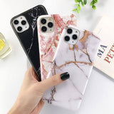 Soft Marble Stone Pattern Phone Case/Cover For iPhone 7 8 Plus 11 Pro Max X XR Xs Max 6 6s Pluscases - Kalsord