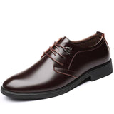 Men's Genuine Lace Up Leather Round Toe Shoe - Kalsord