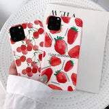 #2 Cartoonish Summer Fruit Cherry Strawberry Watermelon Pineapple Orange Phone Cover/Case For iPhone