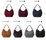Women's Faux Suede Hobo | Tote | Handbag Shopping Casual Work- 6 Colorsbags - Kalsord