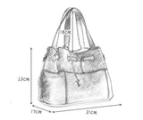 Women's Exquisite Genuine Cow Leather Shoulder Bag | Messenger Bag | Handbag | Totebags - Kalsord