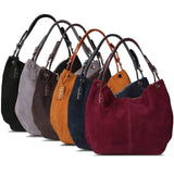 Women's Faux Suede Hobo | Tote | Handbag Shopping Casual Work- 6 Colorsbags - Kalsord