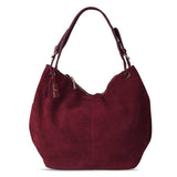 Women's Faux Suede Hobo | Tote | Handbag Shopping Casual Work- 6 Colorsbags - Kalsord