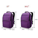 Women's Backpack- Black, Wine Red, Green, Dark Purple, Light Purple, Army Greenbags - Kalsord