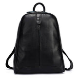 Women's Genuine Leather Backpack | Casual Travel Bag | Preppy Style Schoolbag | Notebook Laptop Bagbags - Kalsord