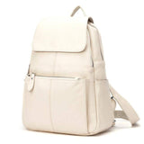 Women's 14 Colors Genuine Leather Preppy Backpack | Travel Bag | Schoolbag