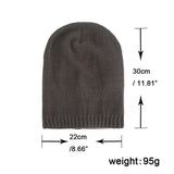 Two-Way Plain Knitted BeanieBeanies - Kalsord