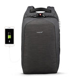 Men's New Design 15.6in Laptop Backpack- Black & Grey, GreyBackpack - Kalsord