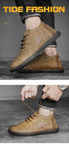 Men's Casual Shoe- Black, Yellow, KhakiShoes-Men - Kalsord