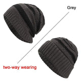 Two-Color Knitted Beanie- 5 ColoursBeanies - Kalsord